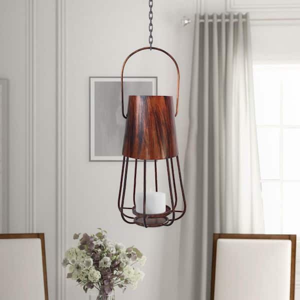 Southern Living Gold Tone Metal Lantern