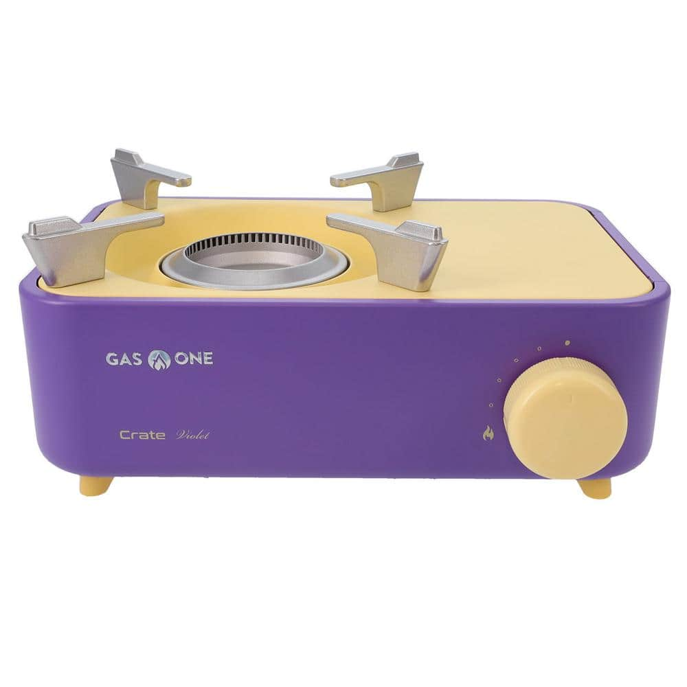 GASONE Crate Series Butane Fuel Camp Stove in Violet