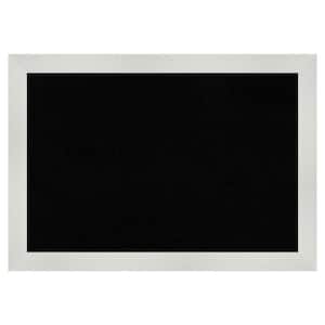 Mosaic White Framed Black Corkboard 40 in. x 28 in. Bulletine Board Memo Board