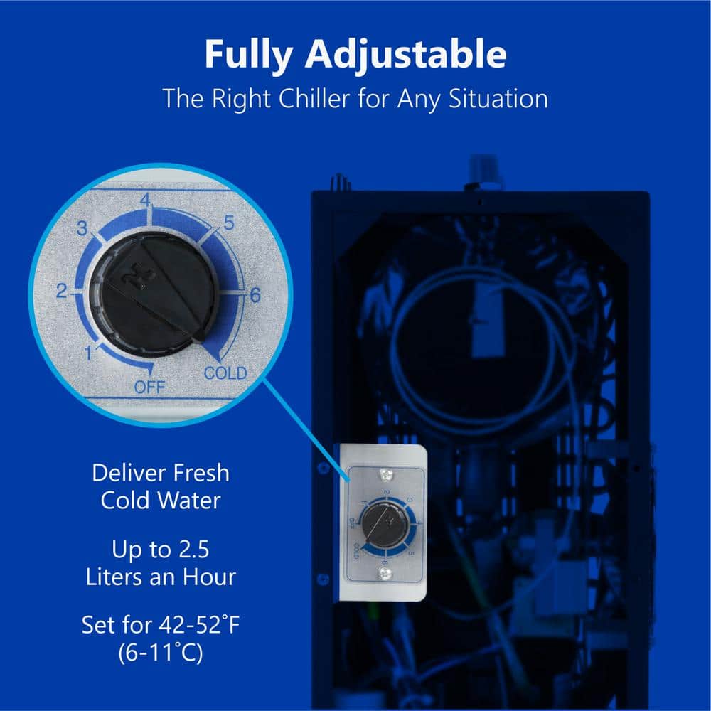 Adjustable Black and Stainless Steel Water Chiller System