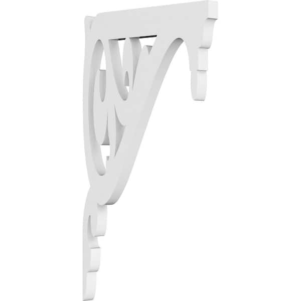 Ekena Millwork 5/8 in. W X 13 in. H X 7 1/2 in. D PVC Carrillo Bracket