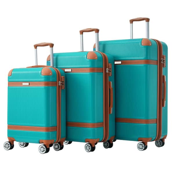 INNOBULE 3-Piece Hardshell Luggage Sets Double Spinner 8 Wheels with TSA Lock Lightweight 20 in. 24 in. 28 in.