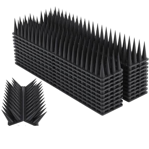 9-Pack Bird Deterrent Spikes for Outdoor Use, Pigeon and Raccoon Protection