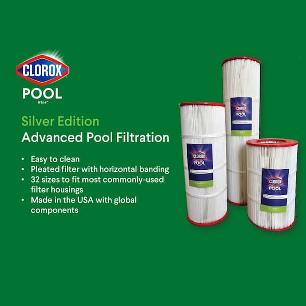 Clorox Silver Edition 7 in. Dia Advanced Pool Filter Cartridge 