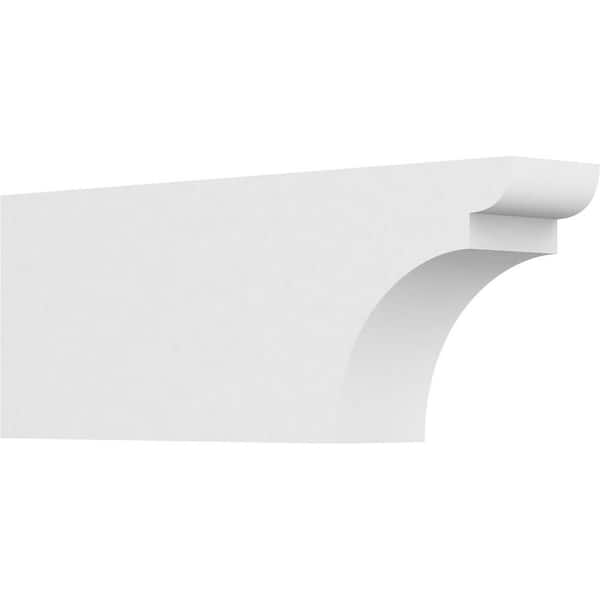 Ekena Millwork 3 in. x 6 in. x 16 in. Yorktown PVC Rafter Tail Brace