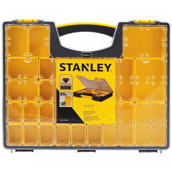 Stanley Part # 014725R - Stanley 25-Compartment Shallow Pro Small Parts  Organizer - Tool Boxes - Home Depot Pro