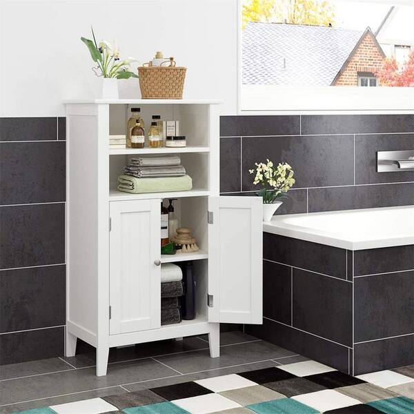 Nestfair 23.62 in. W x 11.8 in. D x 39.57 in. H White Bathroom