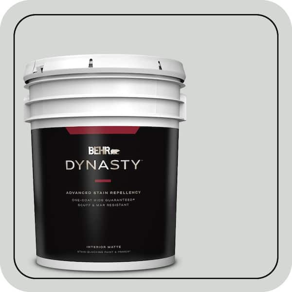BEHR DYNASTY 5 gal. #MQ3-22 Curio One-Coat Hide Matte Interior Stain-Blocking Paint & Primer