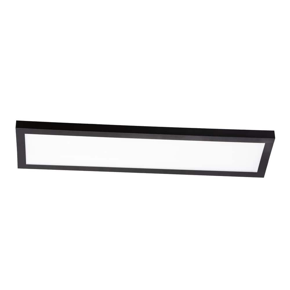 Delgado Black Steel 24" LED Linear Flush Mount