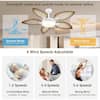 Kviflon 52 in. White Ceiling Fan with LED & Remote