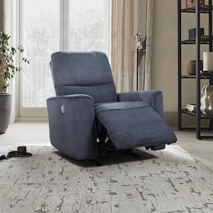 Marigold Dark Gray Velvet Power Rocker Recliner