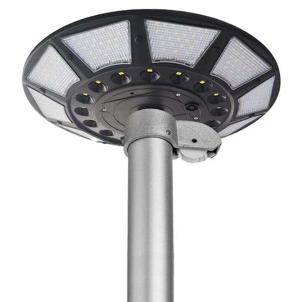 Solar Powered Flagpole Light with 266 LEDs, 270° Wide Angle, IP65 Waterproof, for 15-40 ft. Flag Poles