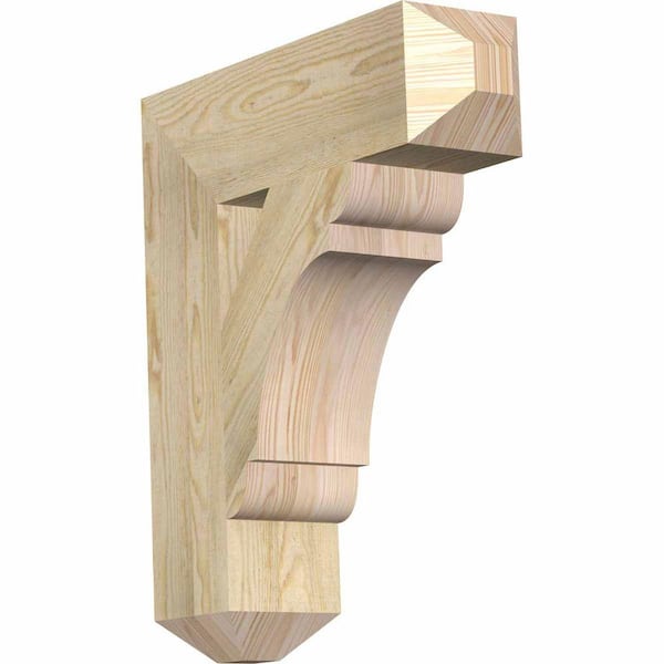 Ekena Millwork 6 in. x 26 in. x 22 in. Douglas Fir Olympic Craftsman Rough Sawn Bracket