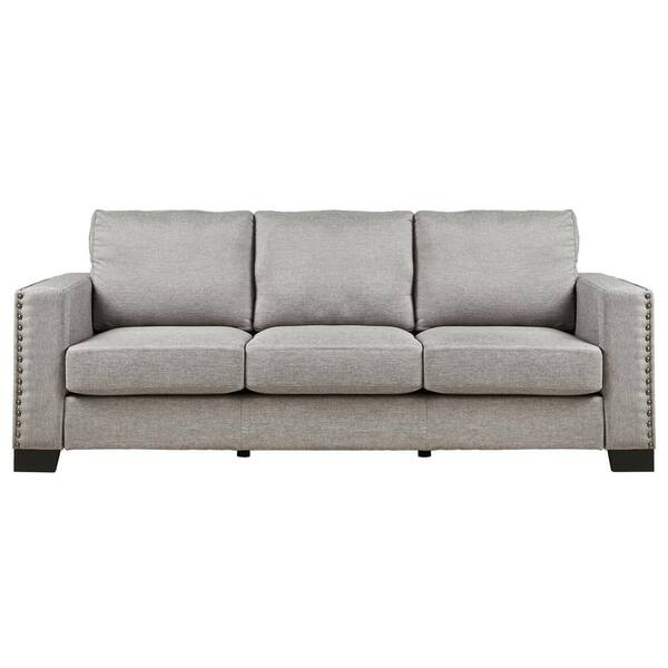 HomeSullivan Octavia Smoke Linen Sofa