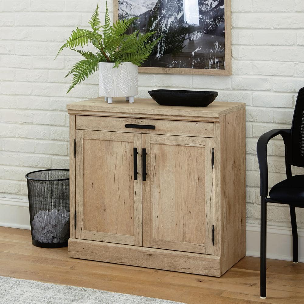 Prime Oak 2-Door Office Storage Cabinet with Adjustable Shelf