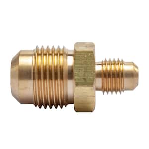 1/2 in. OD x 1/4 in. OD Flare Brass Reducing Coupling Fitting (5-Pack)
