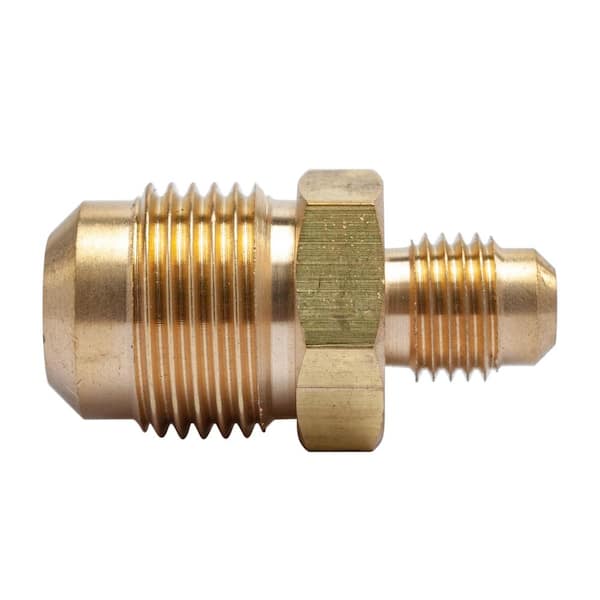 LTWFITTING 1/2 in. OD x 1/4 in. OD Flare Brass Reducing Coupling Fitting (5-Pack)