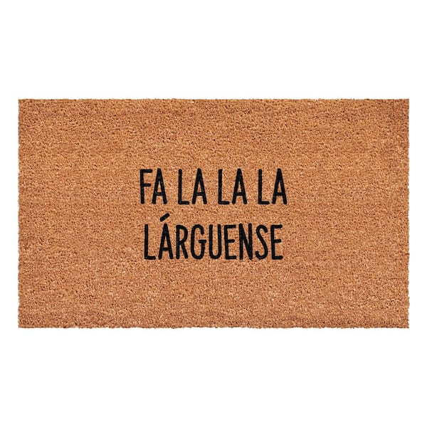 Calloway Mills Fa La La La Larguense Multi-Colored 17 in. x 29 in. Indoor or Outdoor Spanish Doormat