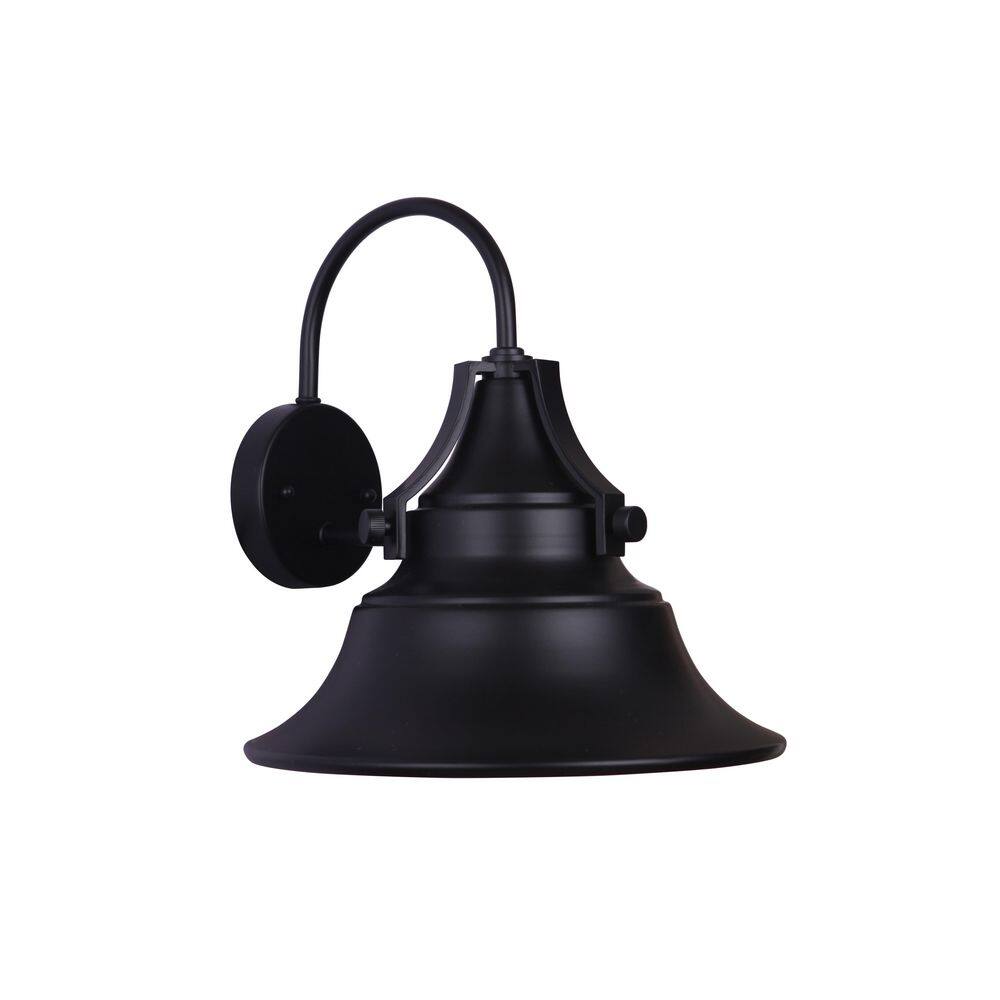 Midnight Black Bronze 16.25" Industrial Wall Sconce