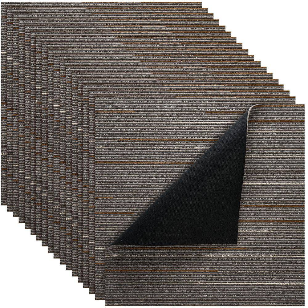 Carpet Rug Brown 24 in. x 24 in. L Adhesive Carpet Tile, Square sq. ft. Detachable Soft Plush Padded 24 Pack price history on PriceWatchPro
