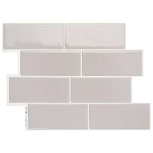 Metro Cassandra Gray 11.56 in. x 8.38 in. Vinyl Peel and Stick Tile (2.21 sq. ft./ 4-pack)
