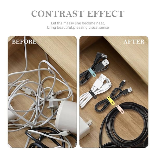 Lukyamzn Silicone Series 4.7 in. UV Resistant Nylon Cable Zip Tie