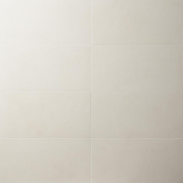 Ivy Hill Tile Technique White 4 in. x 0.43 in. Textured Porcelain Tile Sample