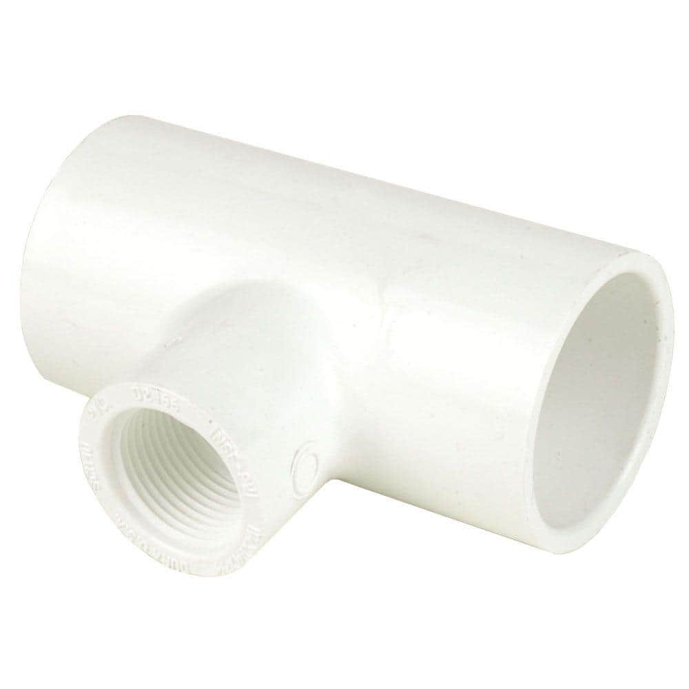 4 in. x 4 in. x 3/4 in. Schedule 40 PVC Reducing Tee SxSxFPT price history on PriceWatchPro