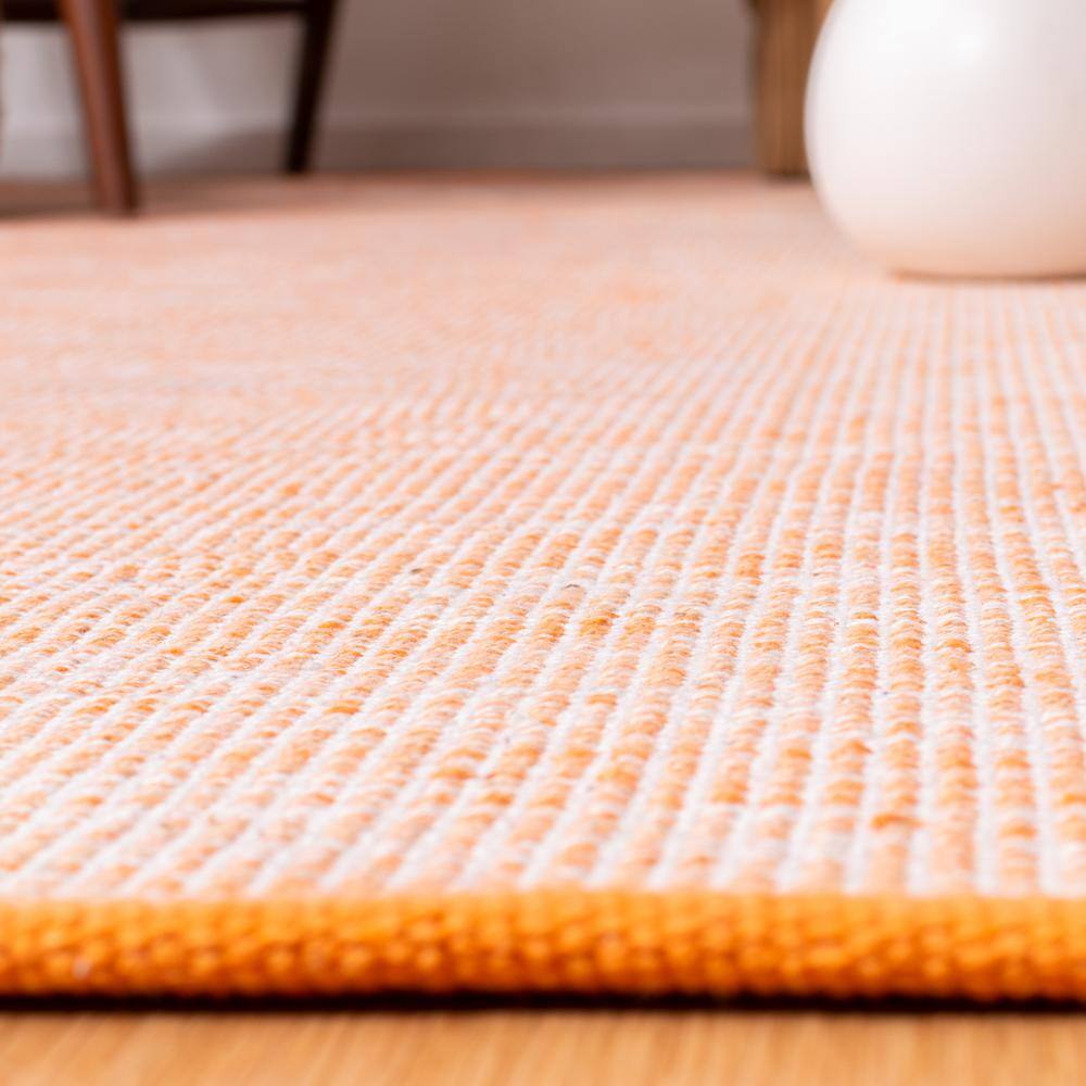 Coastal Charm Blue Cotton Flat Woven 4' x 6' Handmade Rug