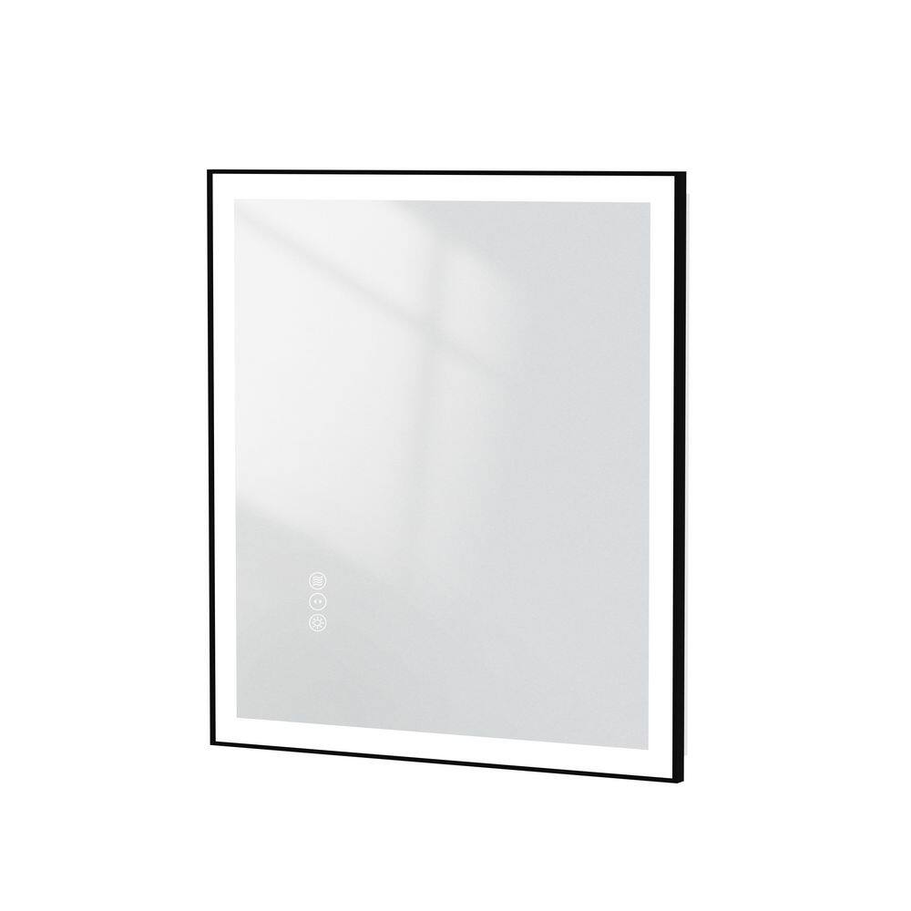 36 in. W x 32 in. H Rectangular Aluminum Framed Backlit and Front light LED Wall Mounted Bathroom Vanity Mirror in Black price history on PriceWatchPro