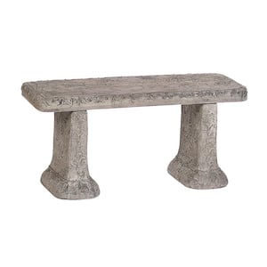 Old World Concrete Garden Bench