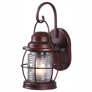 Harbor 1-Light Copper Outdoor Wall Lantern Sconce