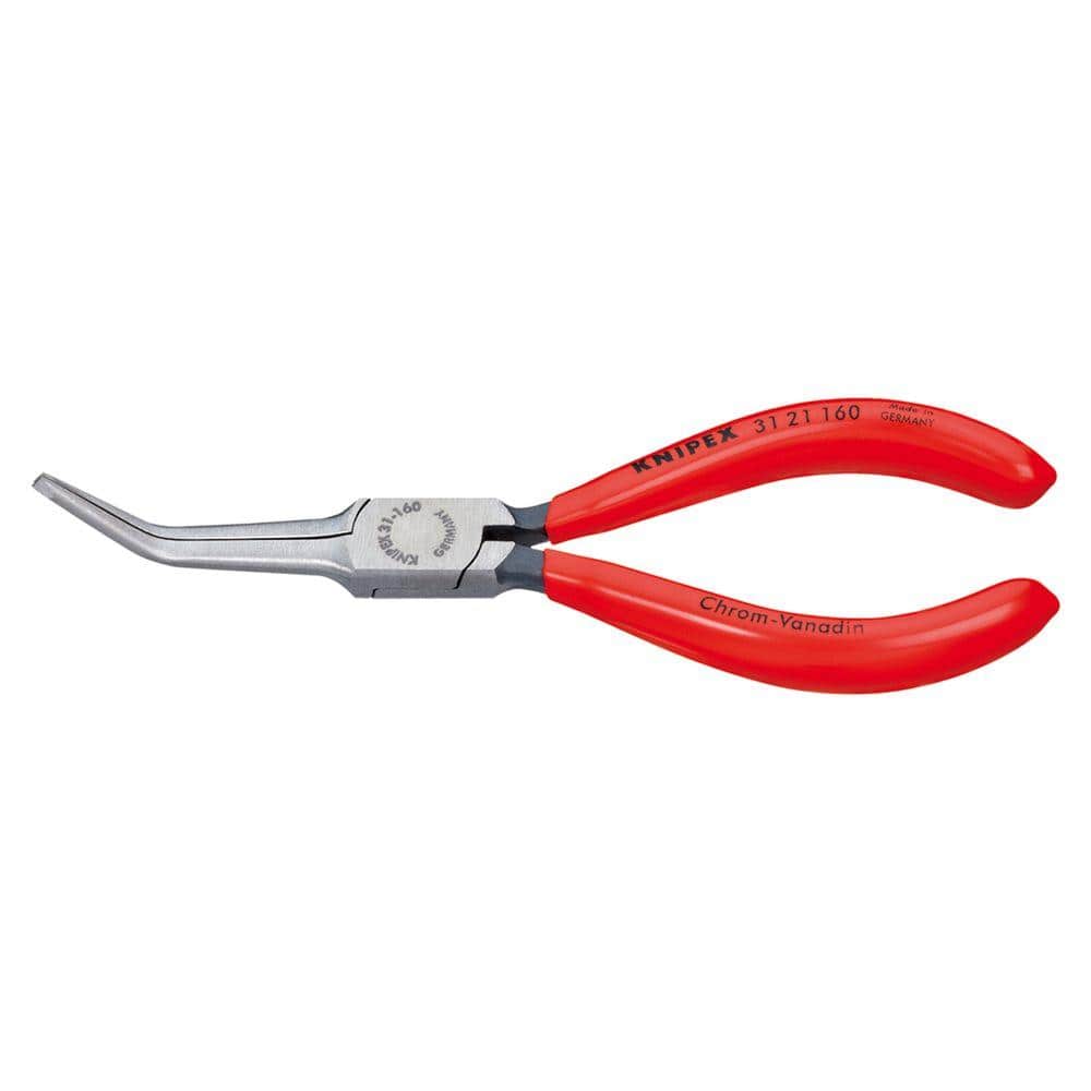 KNIPEX 61/4 in. Angled Long Nose Pliers 31 21 160 The Home Depot