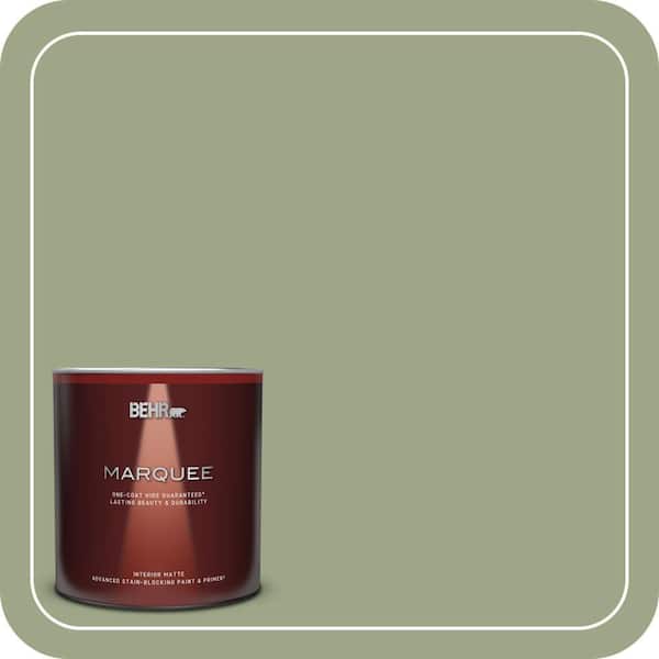 BEHR MARQUEE 1 qt. #PPU11-07 Clary Sage One-Coat Hide Matte Interior Paint & Primer