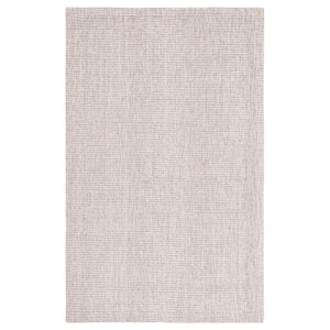 Abstract Ivory/Gray Doormat 3 ft. x 5 ft. Speckled Area Rug