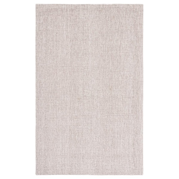 SAFAVIEH Abstract Ivory/Gray Doormat 3 ft. x 5 ft. Speckled Area Rug