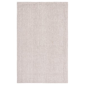 Abstract Ivory/Gray 5 ft. x 8 ft. Speckled Area Rug