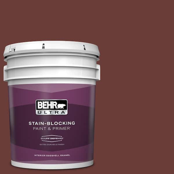 BEHR ULTRA 5 gal. #BXC-69 Cimarron Extra Durable Eggshell Enamel Interior Paint & Primer