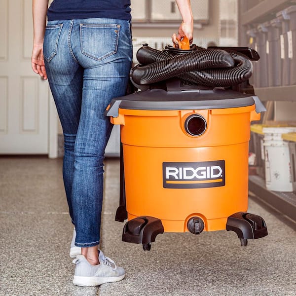 RIDGID - 16 Gallon 5.0 Peak HP NXT Shop Vacuum Wet Dry Vac with General Debris Filter, Locking Hose and Accessory Attachments