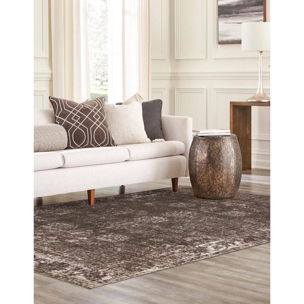 Casino Sofia Vintage Brown/Ivory 9'x12' Rectangular Rug