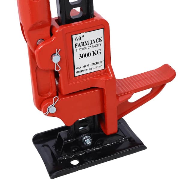 WRIGHTMASTER 7000 lb. Capacity 60 in. Farm Jack in Red DJ25139040