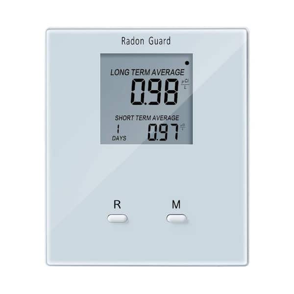 Home Radon Detector, Long and Short Term Monitoring, Easy-to-Use, No Lab Fees, Detects Radon Levels for Safer Living
