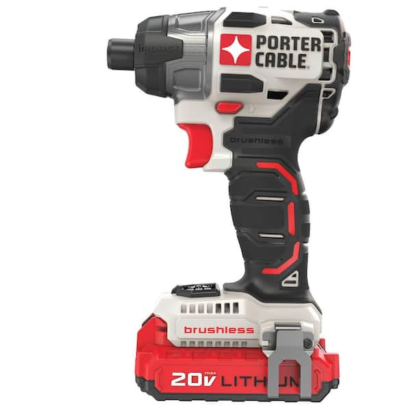 Porter Cable 20V MAX Lithium Ion Brushless Cordless 1 4 in. Impact