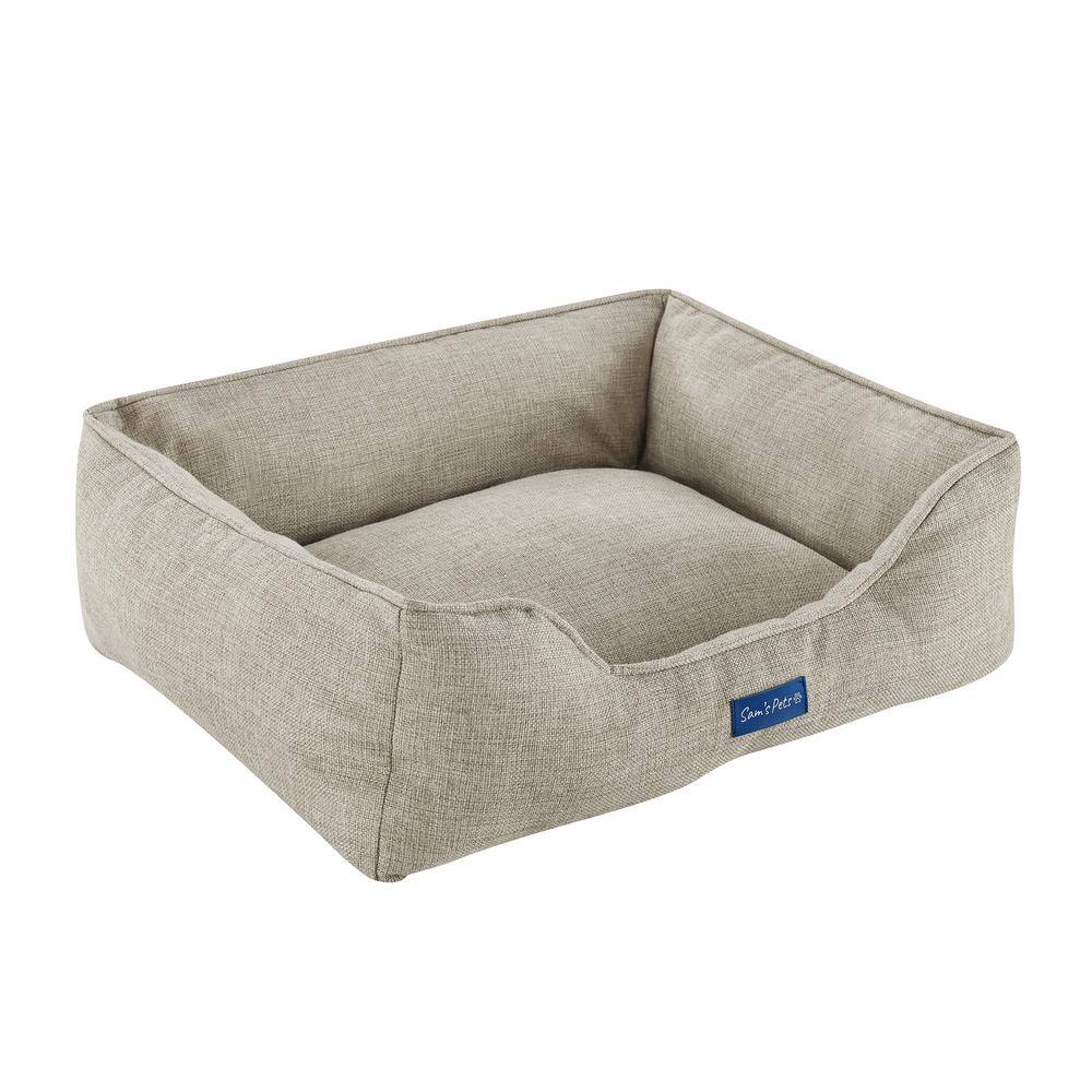 Julius Small Beige Polyester Outdoor Dog Bed