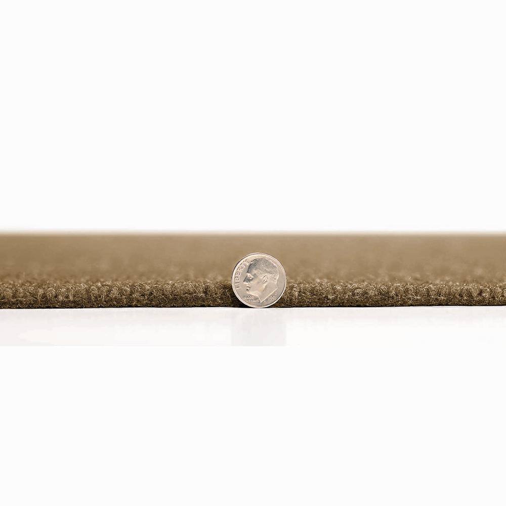 Chestnut Ribbed Self-Stick 24" x 24" Carpet Tiles
