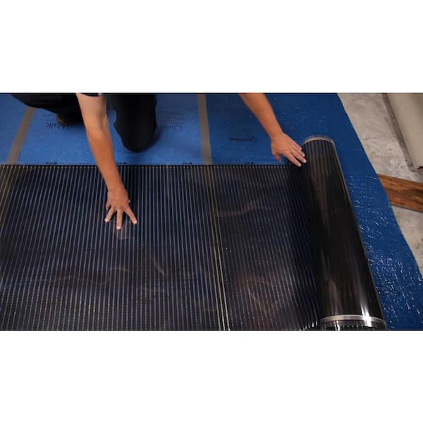 QuietWarmth 10 ft. x 36 in. 240-Volt Radiant Floor Heating System for  Laminate, Vinyl, and Floating Floors (Covers 30 sq. ft.) QWARM3X10F240 -  The Home Depot