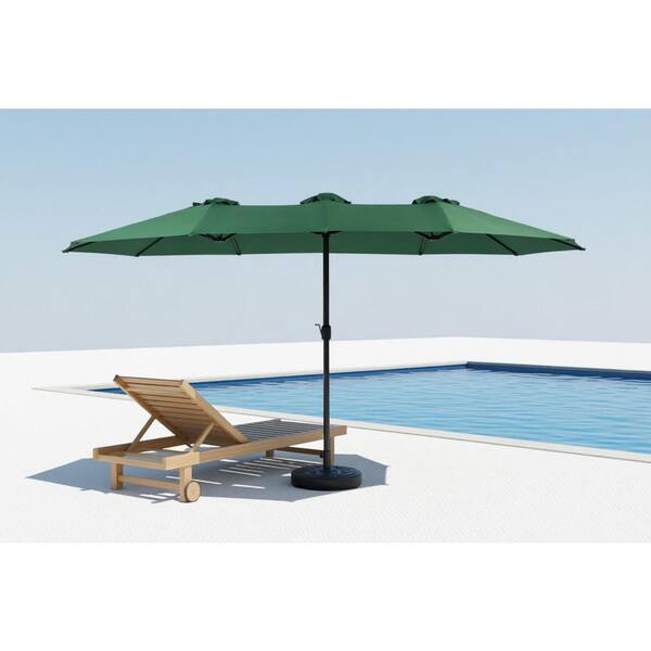 counter height patio table with umbrella hole UBesGoo 32 In Patio Bar Table for Patio and Garden, Outdoor Dining Table  with Umbrella Hole, Patio Table with Adjustable Foodt, Bronze