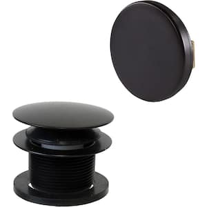 1-1/2 in. NPSM Coarse Thread Mushroom Tip-Toe Bathtub Drain with Illusionary Overflow Faceplate, Oil Rubbed Bronze