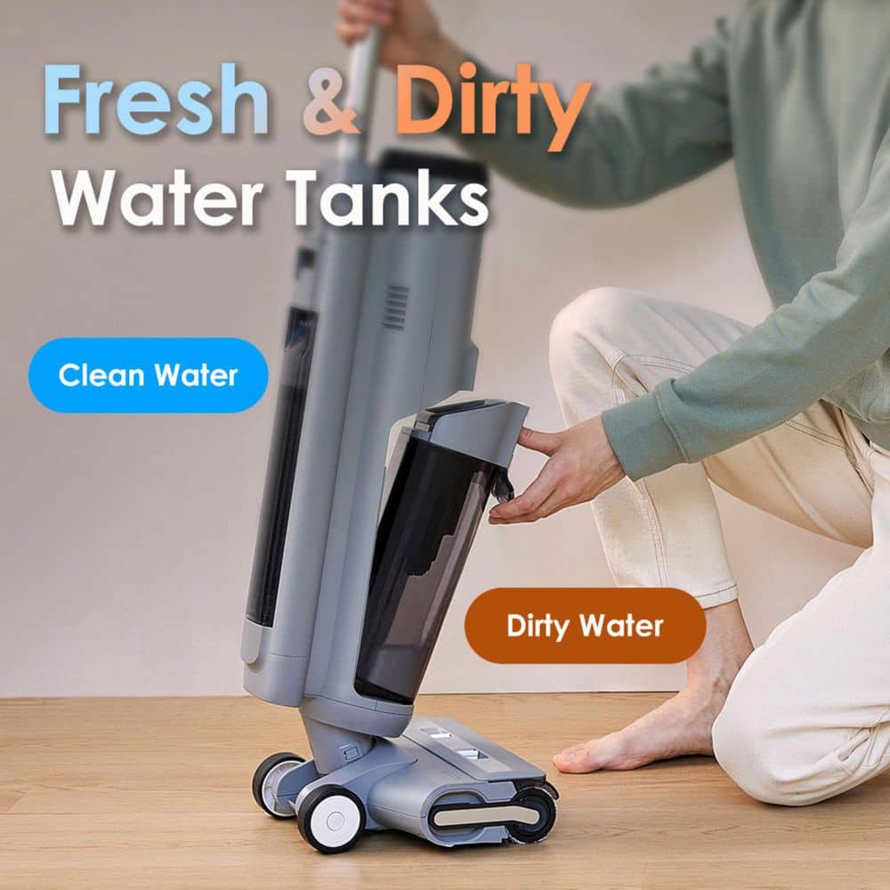 Tineco GO H2O XL Cordless Gray Wet/Dry Vacuum Mop