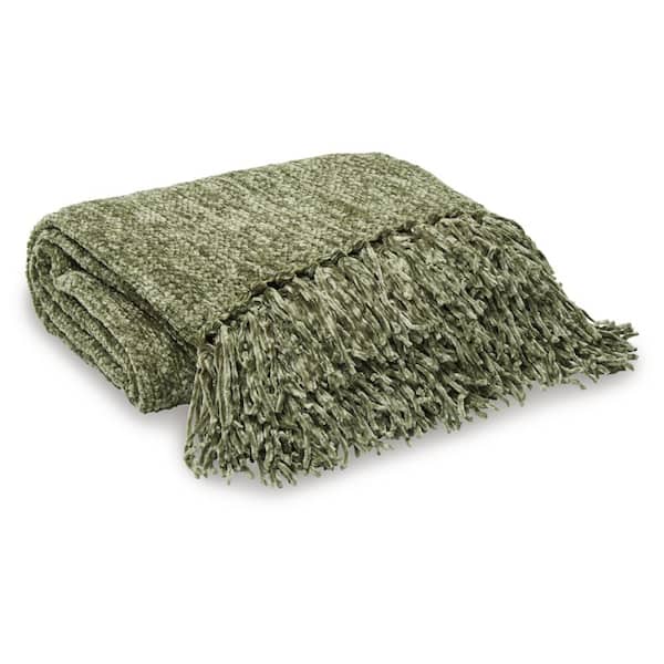 Signature DESIGN BY ASHLEY Tamish Green Polyester Throw